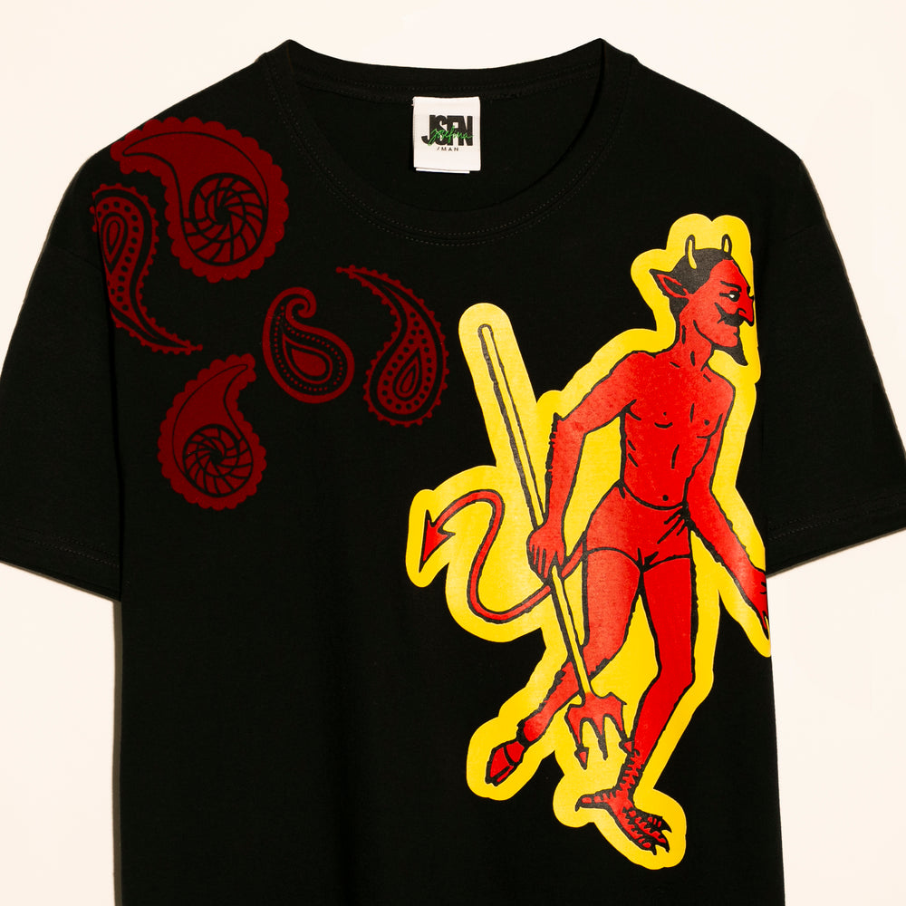 El Diablo tee negra-bandana style