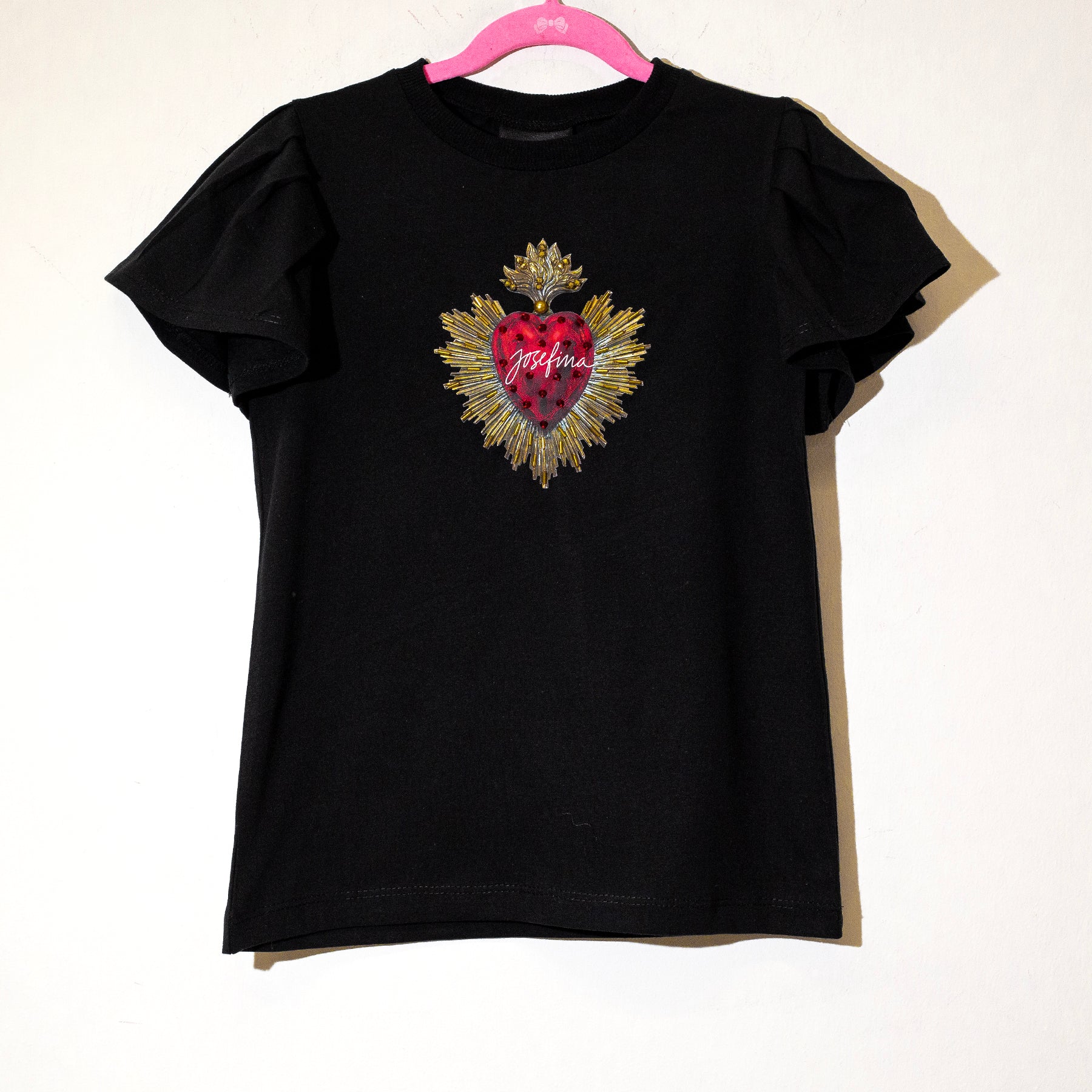 BLUSA NEGRA KIDS CORAZON