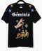 T shirt negra géminis bordada