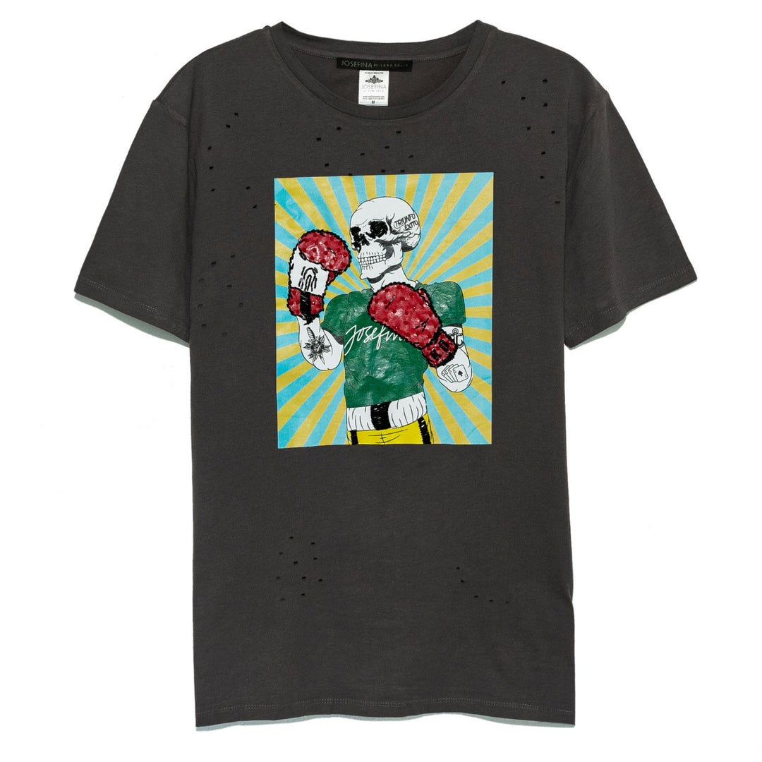 Ripped tee gris Box