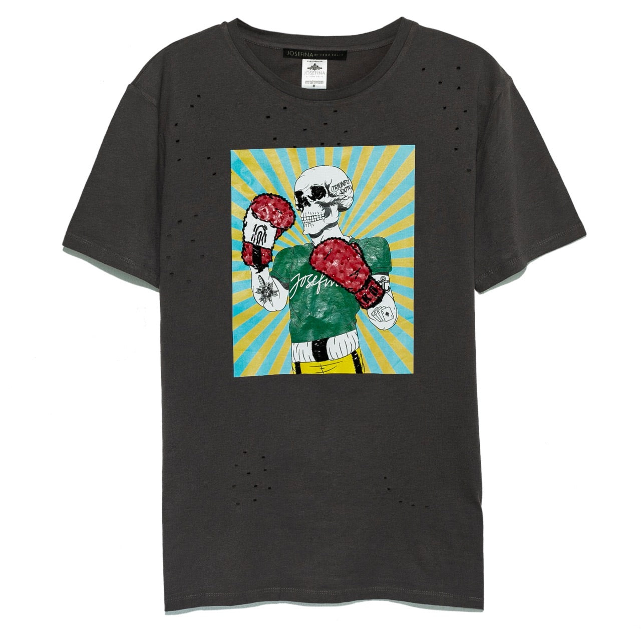Ripped tee gris Box
